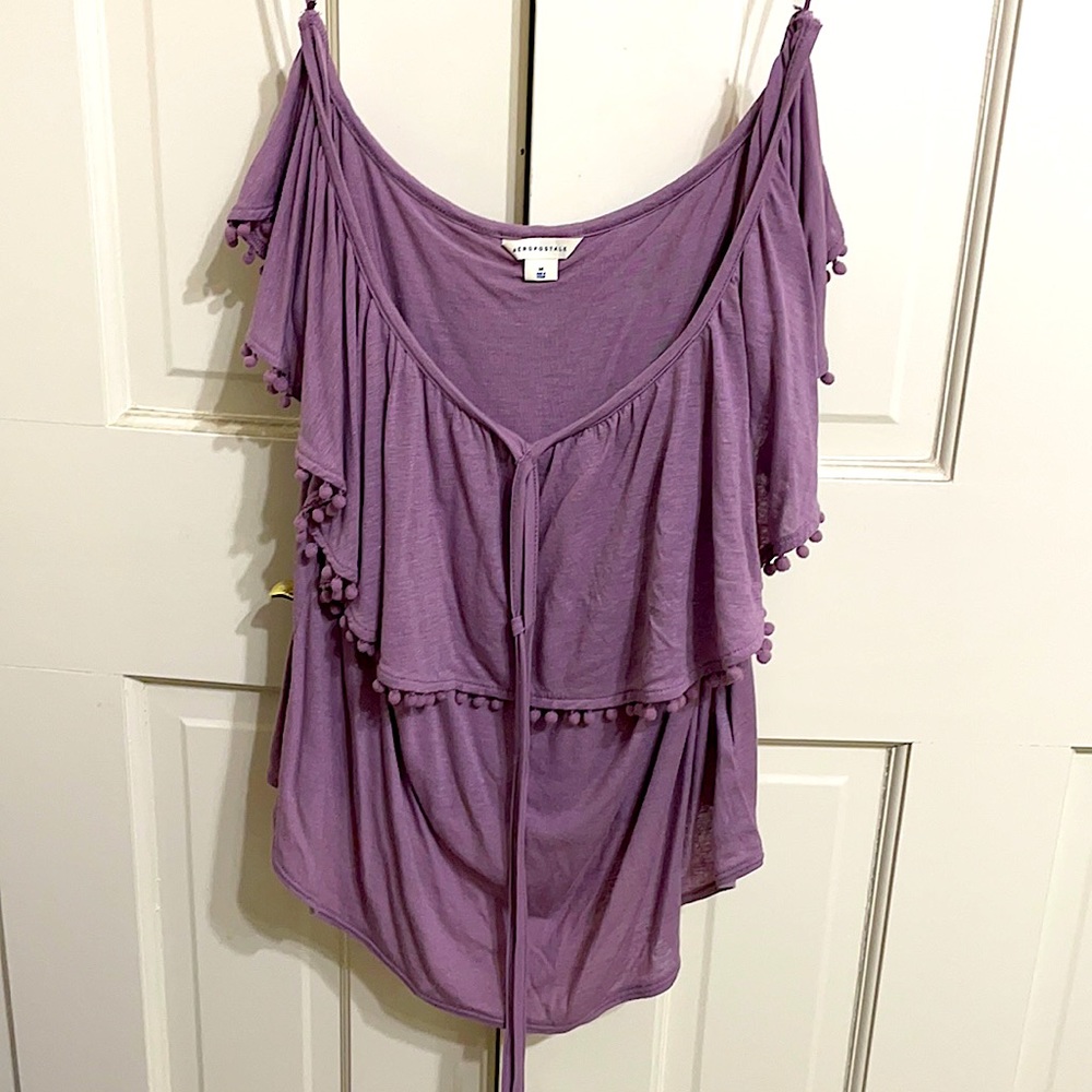 Aeropostale Purple Blouse Medium